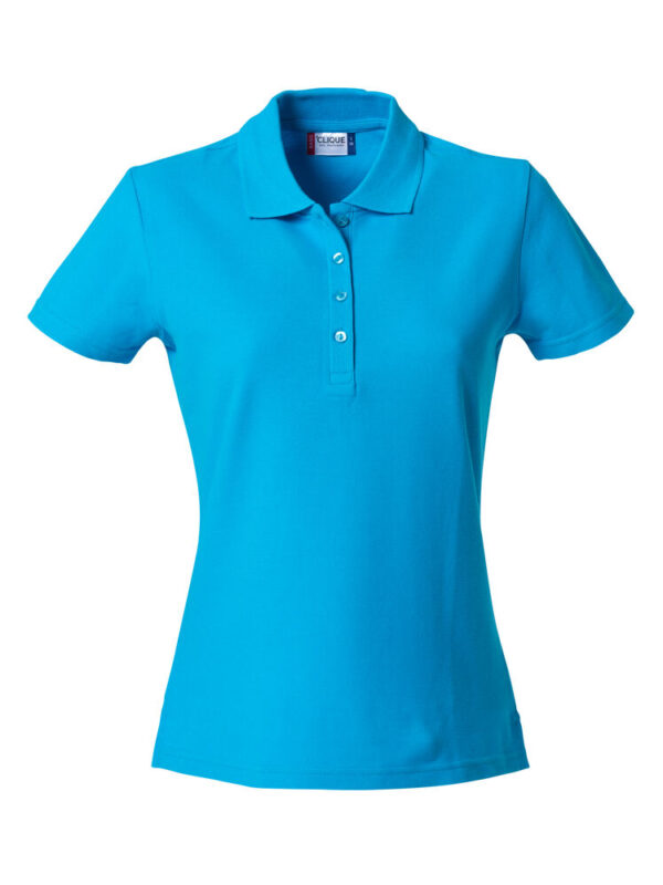 POLO  DE  ALGODON  MUJER TURQUESA