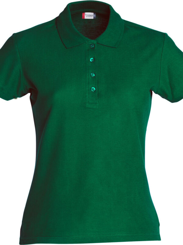 POLO  DE  ALGODON  MUJER VERDE OSCURO