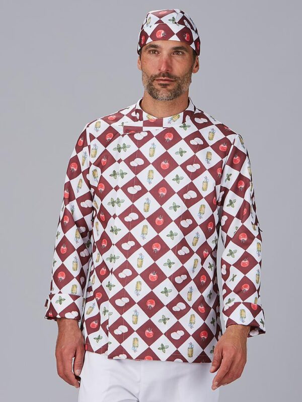 CHAQUETA COCINA UNISEX ESTAMPADA TOSCANA
