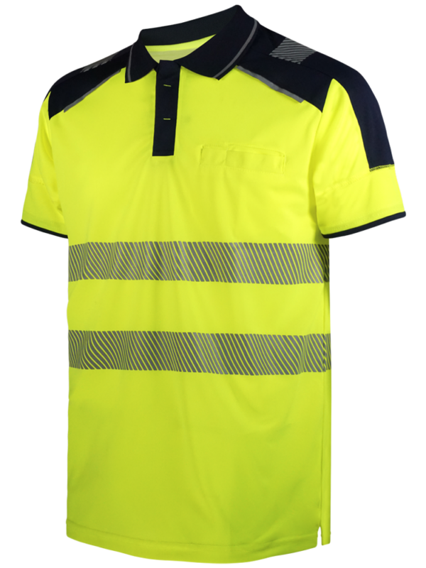 POLO EN POLIÉSTER TÉCNICO RECICLADO MANGA CORTA AV